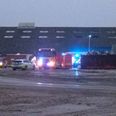 Branden blev anmeldt klokken 14.45. Foto: Presse-fotos.dk.