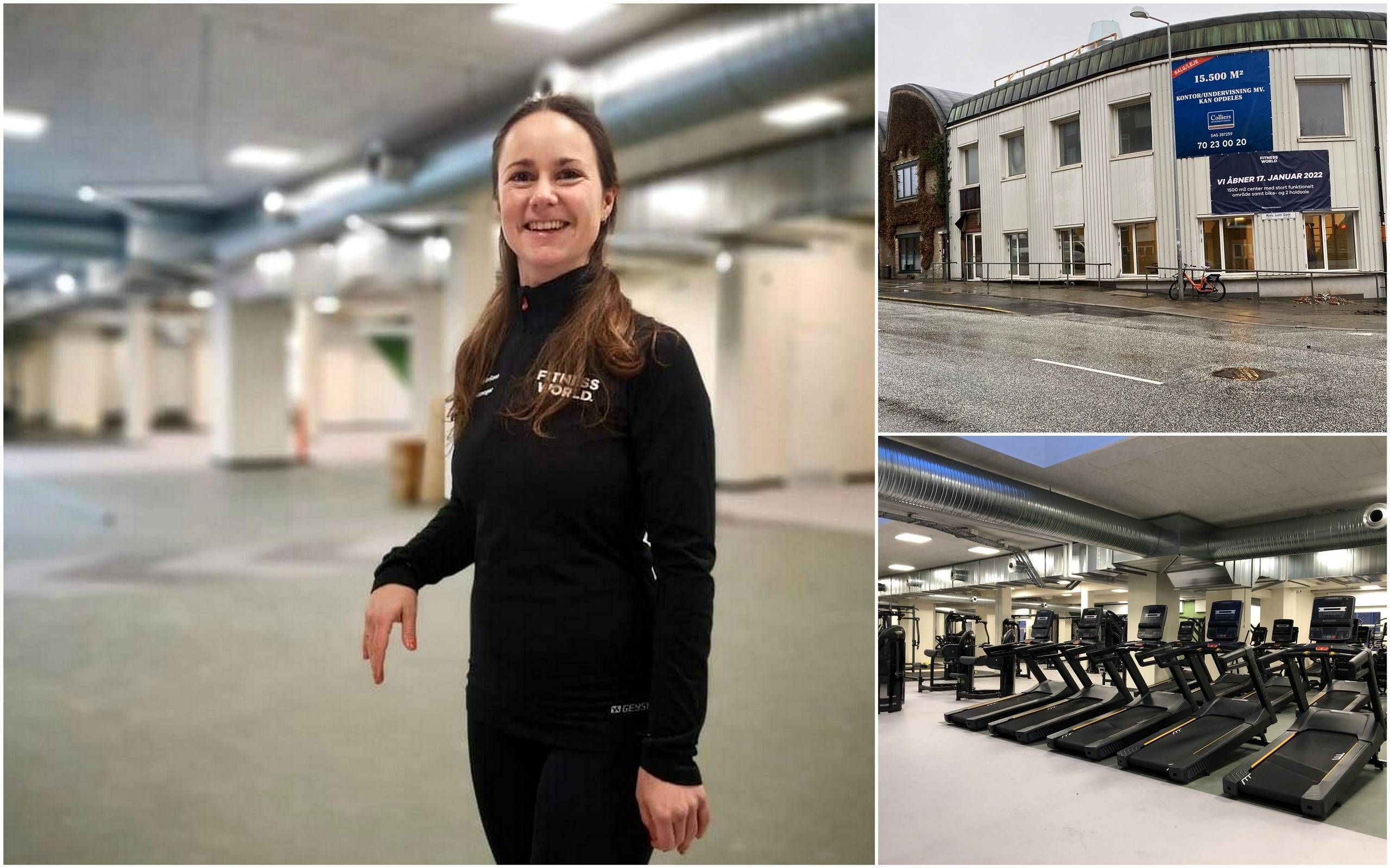 Fitness World i gamle universitetsbygninger Trøjborg