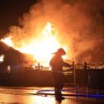 Det lykkedes brandfolkene at holde styr på branden. Foto: Presse-fotos.dk.