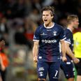 Markus Solbakken er søn af den tidligere FCK-træner og nuværende norske landstræner Ståle Solbakken. Han kom til AGF i september fra den tjekkiske storklub Sparta Prag. 14 kampe har han fået for aarhusianerne i denne sæson, men spilletiden hørte op i februar, da han vågnede op til et regulært mareridt. Foto: Jens Dresling/Ritzau Scanpix