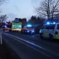 Tidligt søndag morgen modtog Nordsjællands Politi og Gribskov Beredskab en anmeldelse via 112 om en voldsom brand i et sommerhus på Holløselundvej i Vejby i Nordsjælland. Foto: Presse-fotos.dk