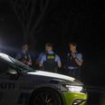 Politiet var til stede på adressen fra klokken 21. Foto: Presse-fotos.dk