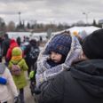 De første ukrainske flygtninge er ankommet til Norddjurs Kommune. På billedet er det ukrainere, der flygter til Polen ved grænseovergangen til den lille polske by Medyka. Foto: Gregers Tycho