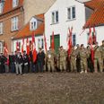 Flagdagen for danske udsendte i international tjeneste markeres ved højtidelighed i Ebeltoft. Pressefoto