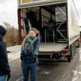 Charlotte Madsen under optagelserne til Asfalt. Foto: Martin Dam Kristensen