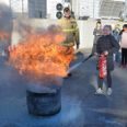 Lørdag opstod der brand i en kompressor i Ry.