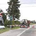 Bomanlæg på Albøgevej ved Trustrup, hvor der skete en dødsulykke, inden bomanlægget var i drift.