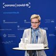 Børne- og undervisningsminister Pernille Rosenkrantz-Theil på tirsdagens pressemøde. Foto: Philip Davali/Ritzau Scanpix