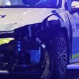 Politibilen fik skader på fronten. ARKIVFOTO: Presse-fotos.dk
