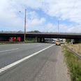 Her kommer letbanen til at passere hen over Holbækmotorvejen. Foto: Vejdirektoratet