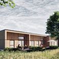 Alken Søbred omfatter foruden energieffektive boliger opført i klimavenlige materialer også naturgenopretnings-projekter på de omgivende engarealer. Illustration: Fabulas