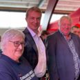 Er valgkampen i gang? Noget tyder på det, når formand for Dansk Folkeparti, Morten Messerschmidt, som viste sig at være overordentligt optimistisk på sit partis vegne, kunne finde tid til at komme forbi Hjorddrengenes Marked i Kolind onsdag 14. september. Alle fotos: Anne Frank Henriksen
