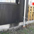 Grillbaren Oasen i Vejlby var mandag morgen udsat for brandstiftelse. Foto: Local Eyes