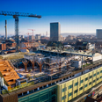 Arbejdet med at få den nye bypark klar er i fuld gang. Foto: Salling