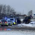 Chaufføren er ikke livsfarligt såret, oplyser politiet. Foto: Presse-fotos.dk