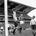 Henry From (1926-1990) var fodboldmålmand for AGF i 1950'erne. Desuden spillede han 31 kampe for det danske landshold, bl.a. ved OL i Rom i 1960, hvor Danmark fik sølv i fodboldturneringen. Særligt kendt er en episode under semifinalen, hvor Ungarn får tilkendt et straffespark; Henry From beder dommeren vente med at fløjte, går ud til den ene stolpe og sætter sit tyggegummi fast og redder efterfølgende straffesparket. Danmark vinder 2-0. Efter den aktive karriere var Henry From landstræner for det danske landshold i 20 kampe i 1968-1969. Arkivfoto: Jacob Maarbjerg