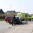Tre biler kørte lørdag sammen i Lystrup.