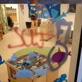 Børnehuset Smilehuset i Beder er blevet udsat for hærværk. Foto: Privat
