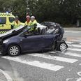 En person måtte skæres fri, da tre biler onsdag eftermiddag var involveret i et uheld i Hasle