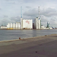Udslippet er sket ved havnebassin 3 og 4. Foto: Google Maps