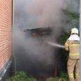 Brand i skur opad villa på Bushøjvænget i Højbjerg.