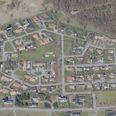 Hagenstrupparken i Ulstrup. Foto: Styrelsen for Dataforsyning og Effektivisering, skråfoto