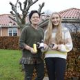 Mette og Katrine Vernegaard sælger deres hudplejeprodukter via webshoppen og fra privaten i Skanderborg. Foto: Anette Bonde.