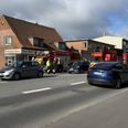 Torsdag morgen væltede det ud med sort røg fra en kælder i Åbyhøj. Foto: Presse-fotos.dk