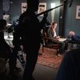Deluca Film lånte Jyllands-Postens gamle lokaler i Viby til at optage en vaskeægte gyser, "Glasbarnet". Den kvindelige hovedrolle blev spillet af Signe Egholm Olsen. Men nu er filmselskabets egen skæbne endt på uhyggelig vis. Foto: Casper DalhoffArkivfoto: Casper Dalhoff/Ritzau Scanpix