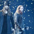 Den 33-årige sanger på scenen i Aalborg, hvor han sang Higher Ground til sejr. Han er uddannet i dramaturgi og musikvidenskab fra Aarhus Universitet. Foto: Henning Bagger/Scanpix 2018