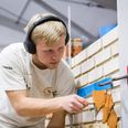 Julius Mondrup Brøgger satte konkurrenterne til vægs i murer-konkurrencen til DM i skills 2024. Foto: Tradium