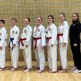Moo Sas hold ved Munkebo Cup fra venstre: Valdemar Hansen, Aksel Rohrberg, Julie Lund, Mille Bille, Anna Hansen, Freja Hansen og Signe Damgaard. Privatfoto.