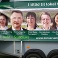 Sådan tog det konservative hold sig ud i 2009 på store valgplakater rundt om i kommunen. Kun Nis Kaper Buck (yderst tv.) genopstiller i november 2013.