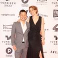 Fra TV Prisen 2022. nyhedschef på TV2 Jacob Kwon og tv-vært Ditte Haue. Arkivfoto: Emil Agerskov