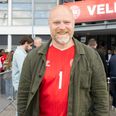 Rød løber inden landskampen mellem Danmark og Østrig. Her er det: Mads Steffensen. Mandag 13. juni 2022. Foto: Anthon Unger
