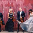 Nordic String Quartet består af fire unge strygere: Heiðrun Petersen (FO), Mads Haugsted Hansen (DK), Daniel Eklund (SE) og Lea Emilie Brøndal (DK). Pressefoto