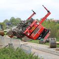 Kranen vejer 32 ton. Foto: Presse-fotos.dk.