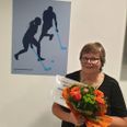 Ilse Sejer Mikkelsen er kåret som årets Ildsjæl 2020 i Hørning Floorball Klub. Foto: Privat