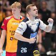 Johan Hansen fra Skanderborg AGF under semifinalekampen i Arena Svendborg. Foto: Claus Fisker/Ritzau Scanpix