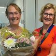 Inge Dorthe Mandrup t.h. er ny præsident i aftenklubben efter Ida Friis Overgaard. Pressebillede