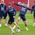 Danske fans, som drager til Tyskland for at følge fodboldlandsholdet, bliver mødt af dansk politi i de byer, hvor kampene spilles. Foto: Thomas Traasdahl/Ritzau Scanpix