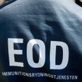 EOD er tilkaldt. Foto: BJØRN STIG HANSEN