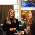 Katrine Robsøe (tv.) sammen med direktør for SCU, Pia Marlo, og leder af 10. klassecentret UCS10, Anders Jepsen. Foto: SCU