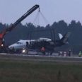 Mindre personfly forulykket i Aarhus Airport
