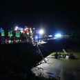 Fredag aften skete der en færdselsulykke på Rewentlowsvej i den lille by Korinth nær Faaborg på Fyn. Foto: presse-fotos.dk