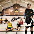 Landsholdsanfører Mikkel Skov Jensen har været gæstetræner hos Skanderborg Killerbees - med stor succes. Privatfoto