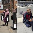 Aarhusianske muslimer var søndag på gaden i Aarhus for at udlevere velgørenhedspakker til byens hjemløse.