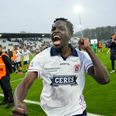 James Bogere kunne juble efter sejren over Sønderjyske. Foto: Bo Amstrup/Ritzau Scanpix