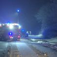 Heldigivs nåede brandfolkene at sørge for branden ikke spredte sig. Foto: Presse-fotos.dk