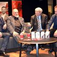Fra venstre Nicolai Wammen, Flemming Knudsen, Thorkild Simonsen og Jacob Bundsgaard. Foto: Jeppe Rafn